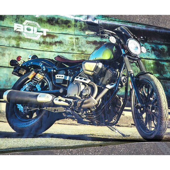 Yamaha Star Motorcycle Bolt R-Spec Vinyl Banner Dealer Garage Shop Sign 8'x4' - Picture 2 of 16